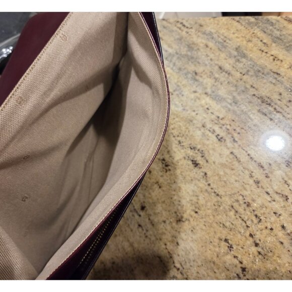 Vintage Etienne Aigner Oxblood Leather Document Brief Case Portfolio - Picture 11 of 16